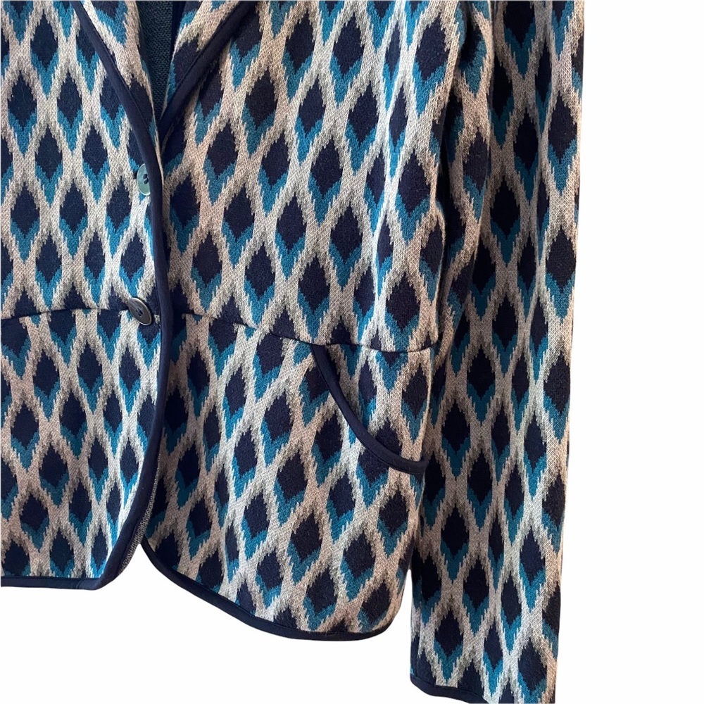 PENDLETON Ikat Blue/Gray Blazer Jacket - Picture 3 of 7
